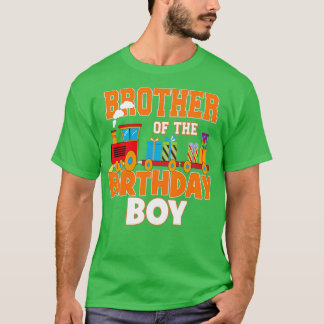 Broer van de 'Birthday Boy Train Lover Bday' T-shirt