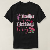 Broer van de Birthday Fairy Princess Mushroom Bu T-shirt (Design voorkant)