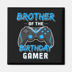 Broer van de Birthday Gamer Birthday Boy Gaming Magneet