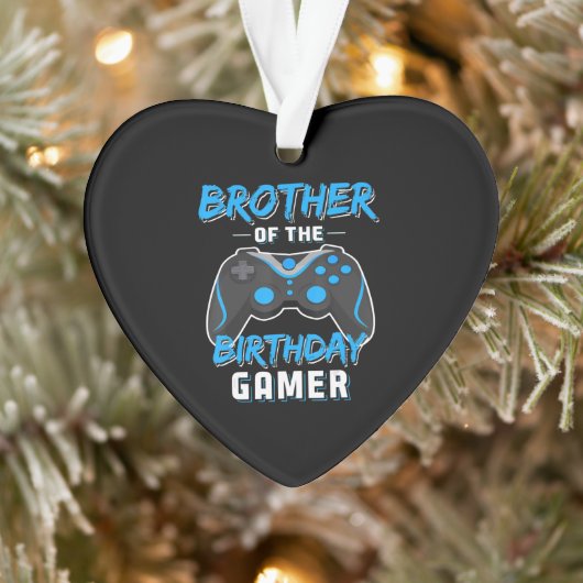 Broer van de Birthday Gamer Birthday Boy Gaming Ornament (Boom)