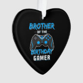 Broer van de Birthday Gamer Birthday Boy Gaming Ornament (voorkant)