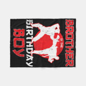 Broer van de Birthday Karate Taekwondo Boy Marti Fleece Deken (Voorkant (Horizontaal))