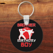 Broer van de Birthday Karate Taekwondo Boy Marti Sleutelhanger (Voorkant)
