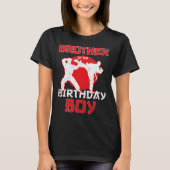 Broer van de Birthday Karate Taekwondo Boy Marti T-shirt (Voorkant)