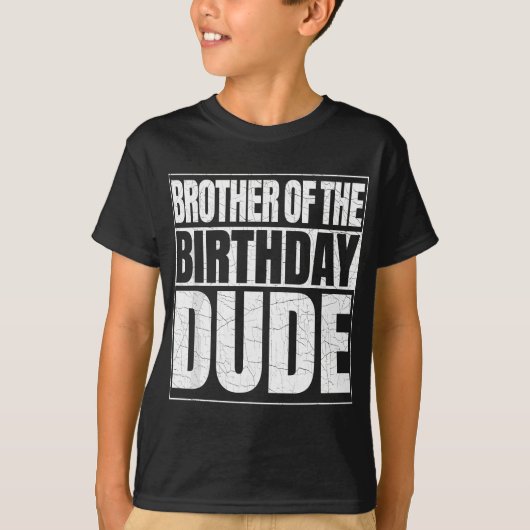 Broer van de Birthday Man Proud Broda van de Bi T-shirt (Voorkant)