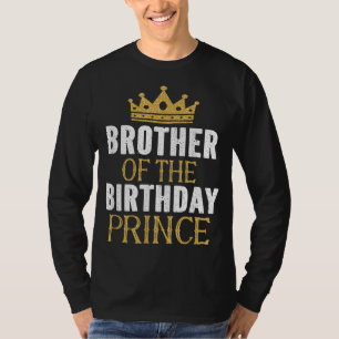 Broer van de Birthday Prince Boys Bday Party Gif T-shirt