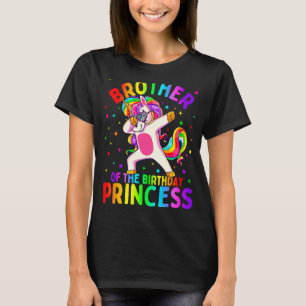 Broer van de Birthday Princess Girl Dabbing Unic T-shirt