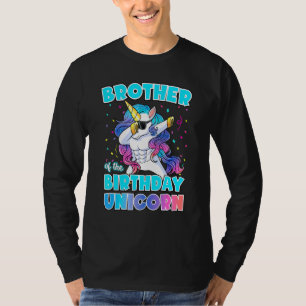 Broer van de Birthday Unicorn Dabbing Unicorn Gi T-shirt
