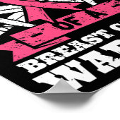 Broer van de Borstkanker Krijger Roze Bewustzijn R Poster (Hoek)