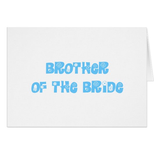 Broer van de bride (Voorkant Horizontaal)
