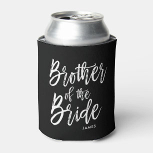 Broer van de bride Aangepaste bruiloft in Script Blikjeskoeler