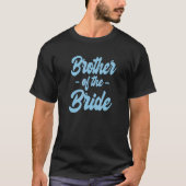 Broer van de Bride Bachelor Matching Group Big L T-shirt (Voorkant)