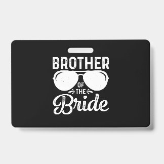Broer van de bride badge
