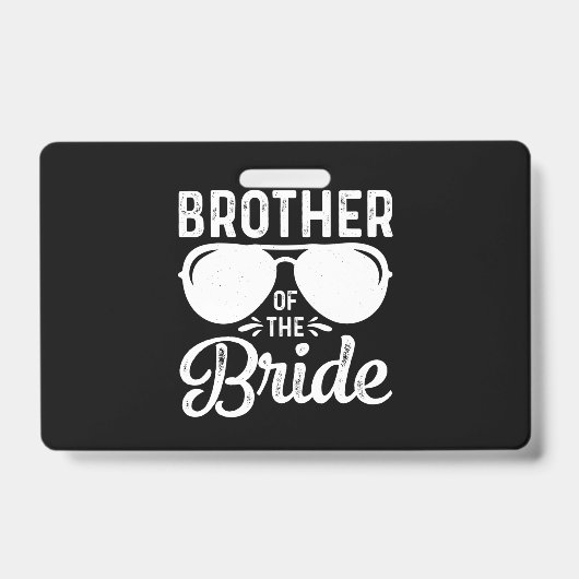 Broer van de bride badge (Front)