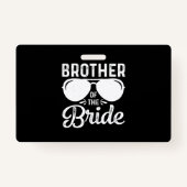 Broer van de bride badge (Voorkant)