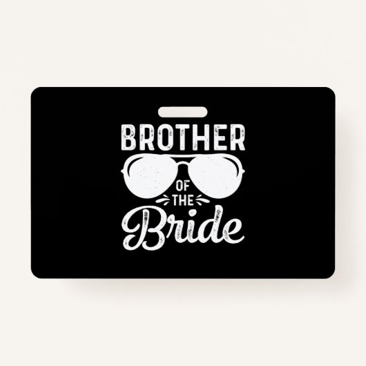 Broer van de bride badge (Voorkant)