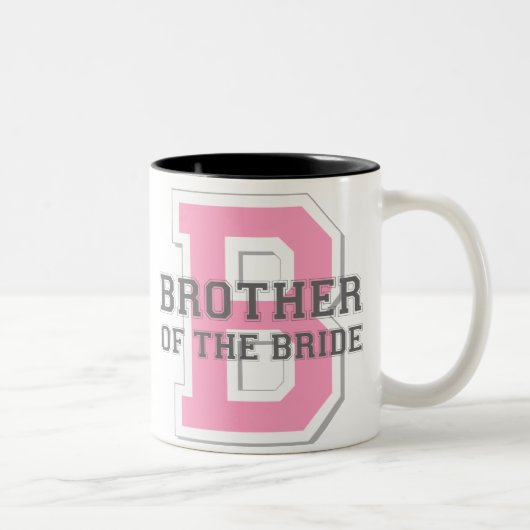 Broer van de Bride Cheer Tweekleurige Koffiemok (Rechts)