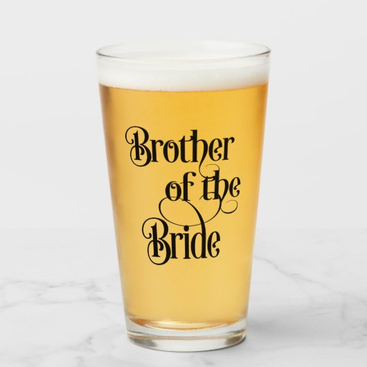 Broer van de bride glas (Voorkant gevuld)