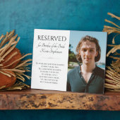 Broer van de Bride in Heaven Poem Foto Fotoplaat (Zijkant)