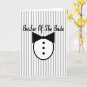 Broer van de bride kaart (Gele Bloem)