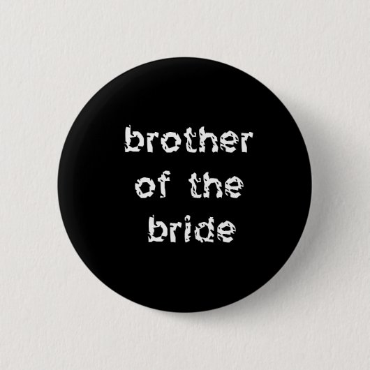 Broer van de bride ronde button 5,7 cm (Voorkant)