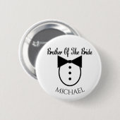 Broer van de bride ronde button 5,7 cm (Voorkant /achterkant)