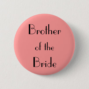 Broer van de bride ronde button 5,7 cm