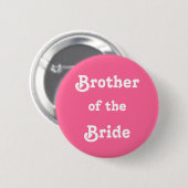 Broer van de bride ronde button 5,7 cm (Voorkant /achterkant)