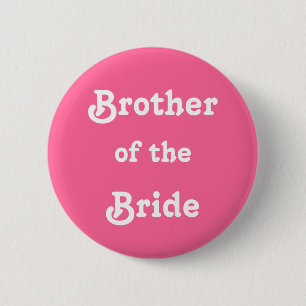 Broer van de bride ronde button 5,7 cm