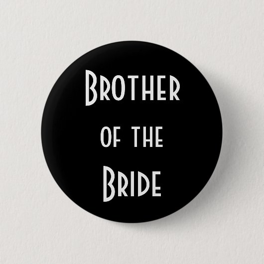 Broer van de bride ronde button 5,7 cm (Voorkant)
