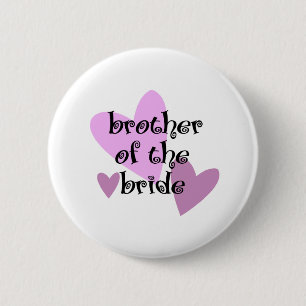 Broer van de bride ronde button 5,7 cm