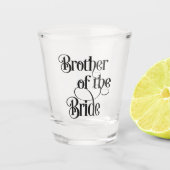 Broer van de bride shot glas (Voorkant)