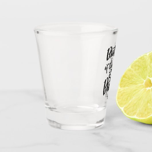 Broer van de bride shot glas (Links)