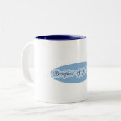 Broer van de bride tweekleurige koffiemok (Voorkant links)