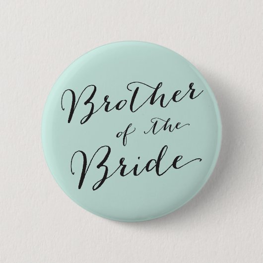 Broer van de Bride Wedding Bridal Party Button (Voorkant)