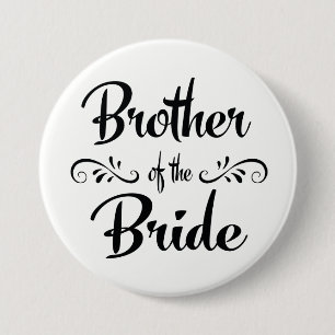 Broer van de Bride Wedding Rehearsal Dinner Ronde Button 7,6 Cm