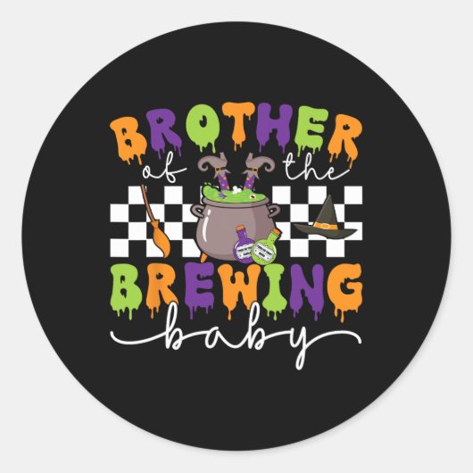 Broer van de brouwerij BA1 Ronde Sticker (Voorkant)