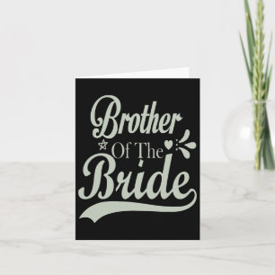 Broer van de bruid Bachelor bruids Bachelorette Kaart