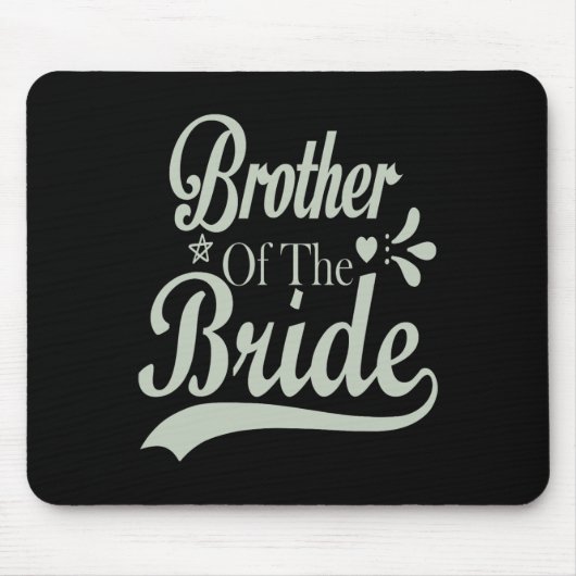 Broer Van De Bruid Bachelor Bruidsmeisje Bruidsmei Muismat (Voorkant)