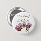 broer van de bruid/bruidegom ronde button 5,7 cm (Voorkant /achterkant)