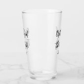 Broer van de bruid bruiloft zwart wit glas cup (Links)