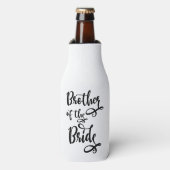 Broer van de bruid flesjeskoeler (Fles Voorkant)