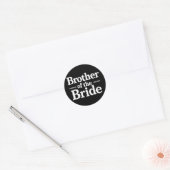 Broer Van De Bruid Gewaagde Stelling Ronde Sticker (Envelop)