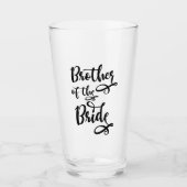 Broer van de bruid glas (Voorkant)