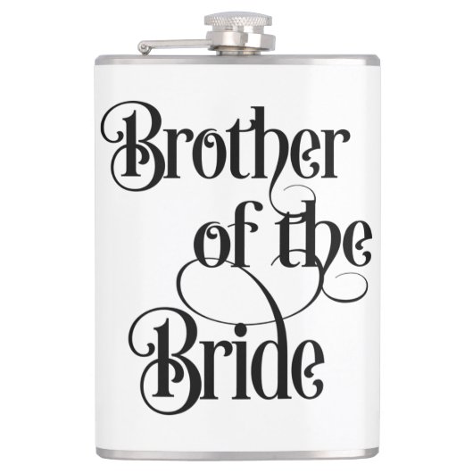 Broer van de bruid heupfles (Voorkant)