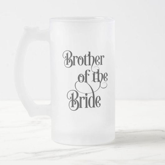 Broer van de Bruid Matglas Bierpul (Links)