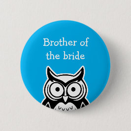 Broer van de bruid ronde button 5,7 cm