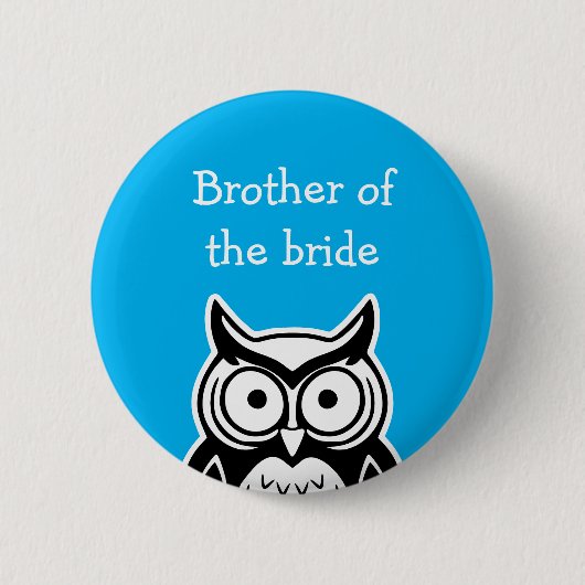 Broer van de bruid ronde button 5,7 cm (Voorkant)