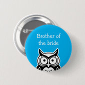Broer van de bruid ronde button 5,7 cm (Voorkant /achterkant)