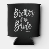 Broer van de bruid | Scriptstijl aangepaste bruilo Blikjeskoeler (Voorkant)